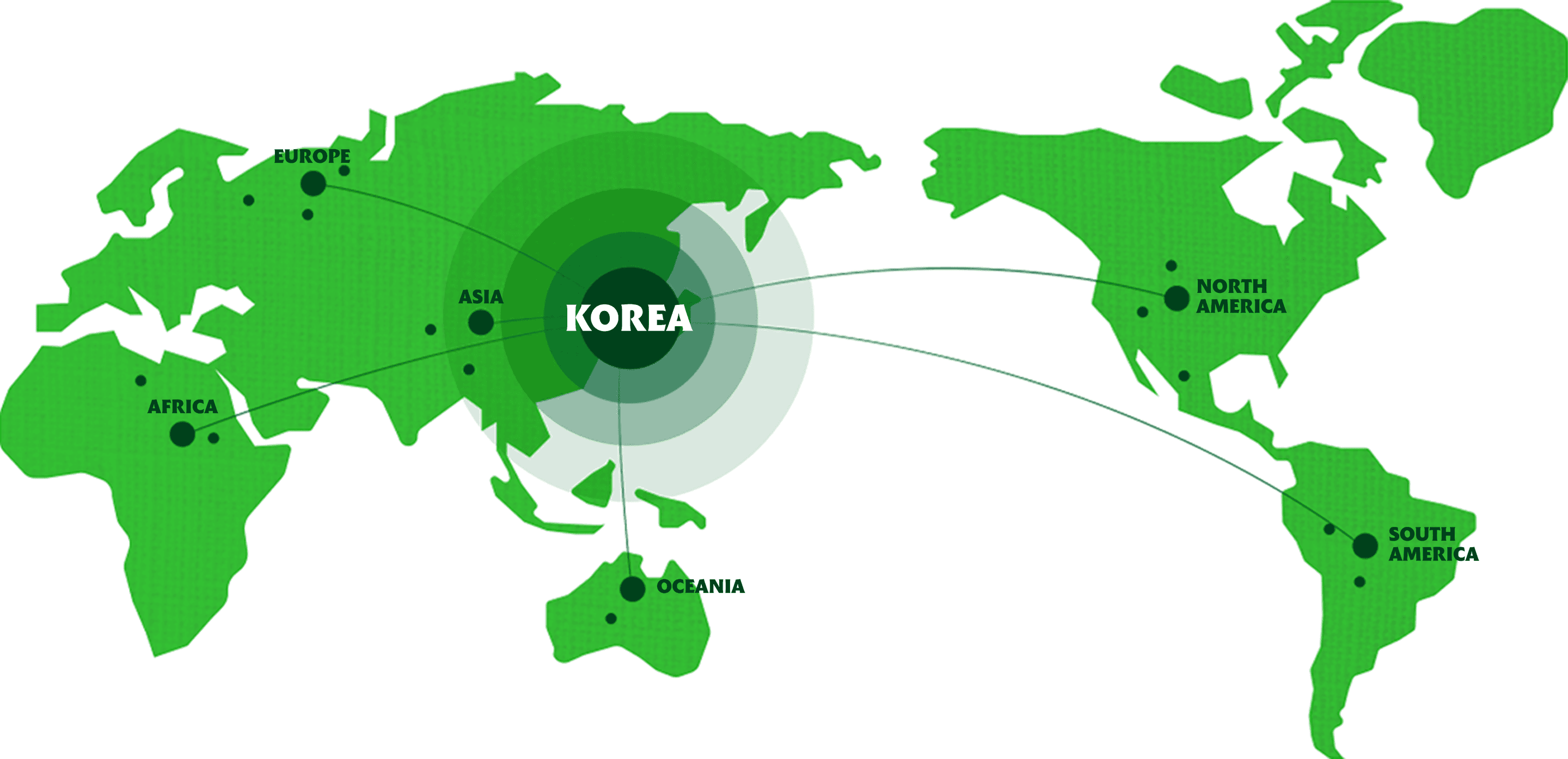 bibigo global presence map